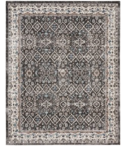 Nourison Ki100 American Manor - Amr01 Grey Ivory Area Rug 7 ft. 10 in. X 9 ft. 10 in. Rectangle