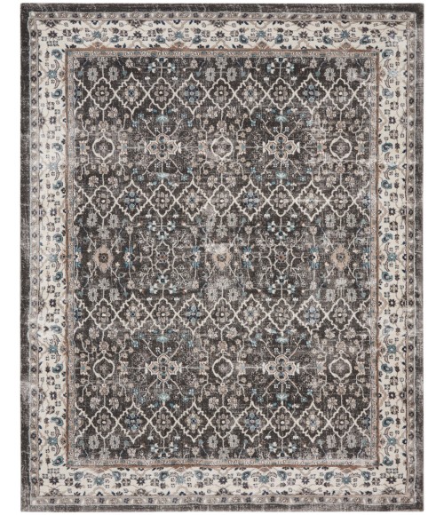 Kathy Ireland American Manor Area Rug AMR01 Grey/Ivory 7'10" x 9'10"