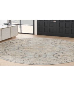 Nourison Nyle Light Blue NYE07 7’10” Round Rug
