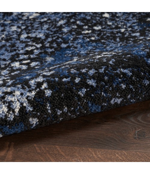 Passion Area Rug Nourison Passion Area Rug PSN10 L.Blue/Blk 5'3" x 7'3"