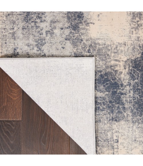 Nourison Rustic Textures Blue Ivory RUS02 6 ft. X 9 ft. Rect. Rug