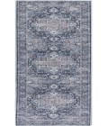 Nicole Curtis Machine Washable Series 1 Ivory Navy SR101 2 ft. 2 in. X 10 ft. Rectangle Rug