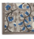 Nourison Aloha Area Rug ALH20 Grey/Multi 5'3" x 7'5"