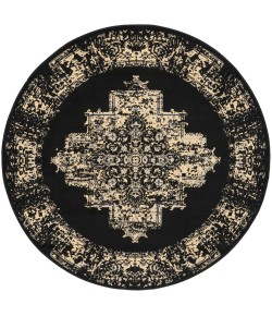 Nourison Grafix - Grf14 Black Area Rug 5 ft. 3 X Round