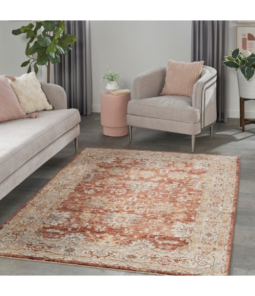 Nourison Sahar Rust SHR02 5 ft. X 8 ft. Rect. Rug