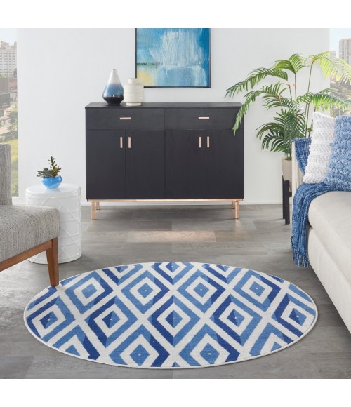 Nourison WHIMSICLE Area Rug Nourison Whimsicle Area Rug WHS04-Ivory Blue