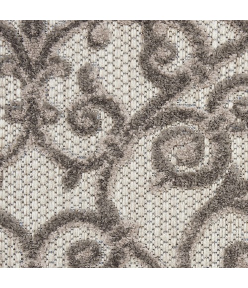 Nourison Aloha Runner Area Rug ALH21-Grey/Charcoal