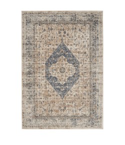kathy ireland Home Ki25 Malta - Mai11 Ivory Blue Area Rug 3 ft. 11 X 5 ft. 7 Rectangle