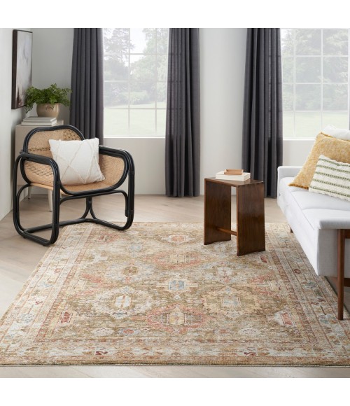 Nourison Sahar Green SHR01 8 ft. X 10 ft. Rect. Rug