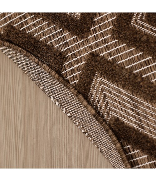 Nourison Home Versatile Brown NRV01 4 ft. Round Rug