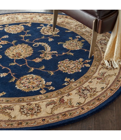 Nourison 2000 Round Area Rug 2022-Navy