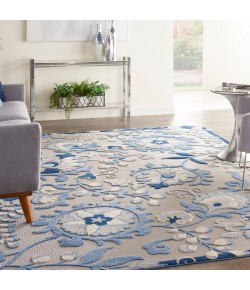 Nourison Aloha - Alh17 Blue Grey Area Rug 12 ft. X 15 ft. Rectangle