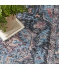 Nicole Curtis Machine Washable Series 1 Area Rug SR101 Blue 8' x 10'