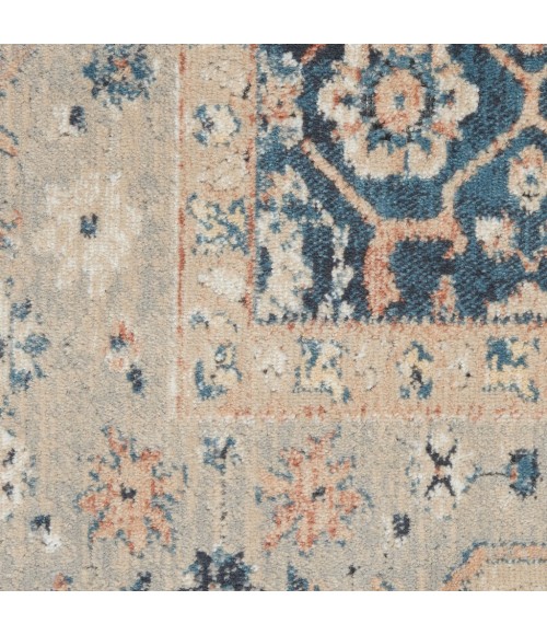 Kathy Ireland Malta Area Rug MAI14-Blue/Grey