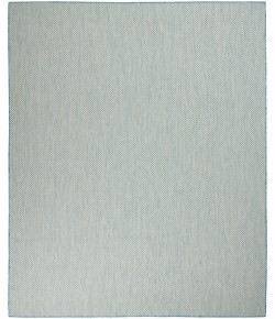 Nourison Courtyard - Cou01 Ivory Aqua Area Rug 7 ft. X 10 ft. Rectangle