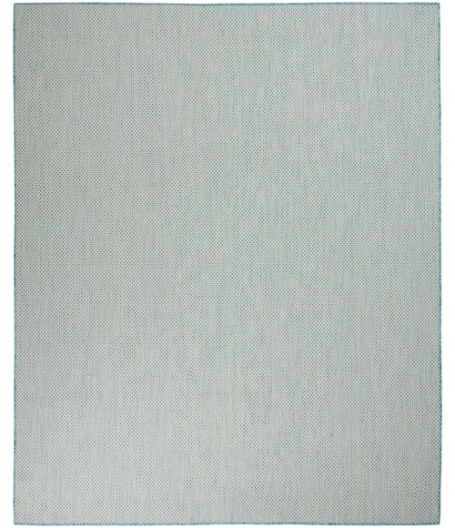 Nourison Courtyard Area Rug COU01-Ivory Aqua