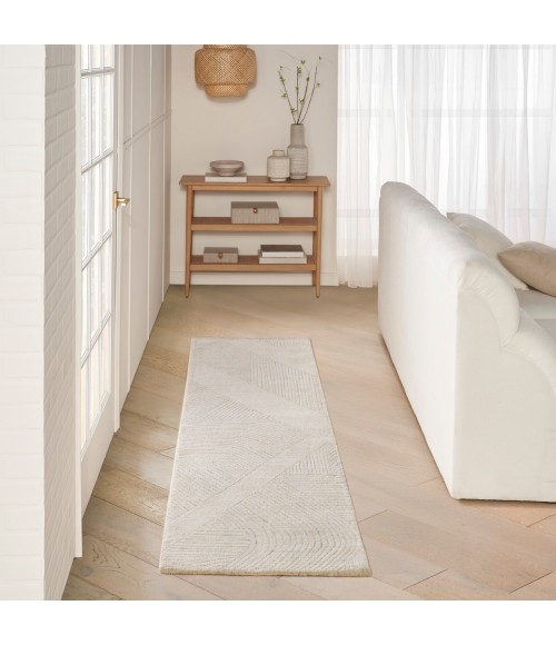 DKNY Pure Patterns Ivory Grey PRN01 8 ft. Rect. Rug