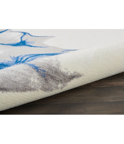 Nourison Twilight Area Rug TWI27 Ivory/Blue 8'6" x 11'6"