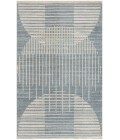 Nourison Astra Machine Washable Blue ASW03 3 ft. 3 in. X 5 ft. Rectangle Rug