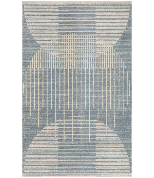 Nourison Astra Machine Washable Blue ASW03 3 ft. 3 in. X 5 ft. Rectangle Rug
