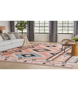 Nourison Washable Decor Ivory Multicolor WSD04 7 ft. 10 in. X 10 ft. Rectangle Rug