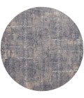 Nourison Rustic Textures Area Rug RUS06 Grey/Beige 5'3" Round