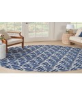 Nourison Aloha Blue ALH35 7’10” Round Rug