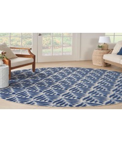 Nourison Aloha Blue ALH35 7’10” Round Rug