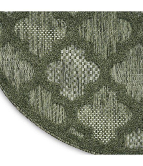 Nourison Home Easy Care Green NES01 4 ft. Round Rug