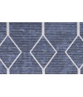 Nicole Curtis Machine Washable Series 1 Navy SR107 2 ft. 2 in. X 8 ft. Rectangle Rug