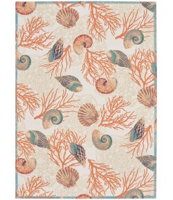Nourison Wav01/Sun & Shade - Snd92 Ivory Multicolor Area Rug 7 ft. 9 in. X 10 ft. 10 in. Rectangle
