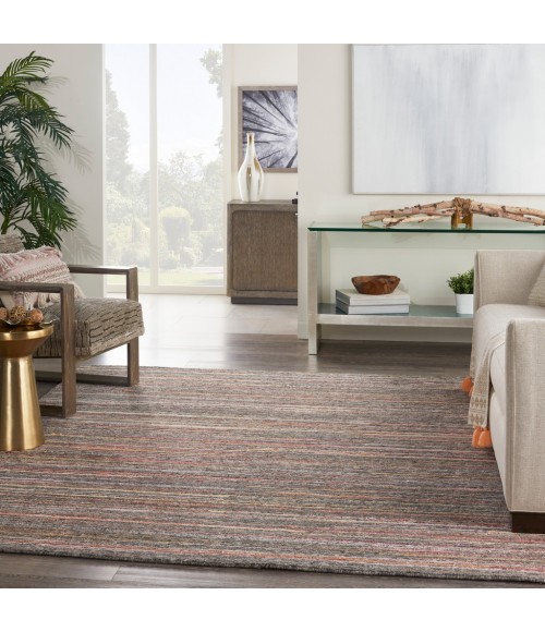 Nourison Plateau Area Rug PAE01-Grey/Flame