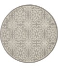 Nourison Jubilant Round Area Rug JUB06-Ivory/Grey