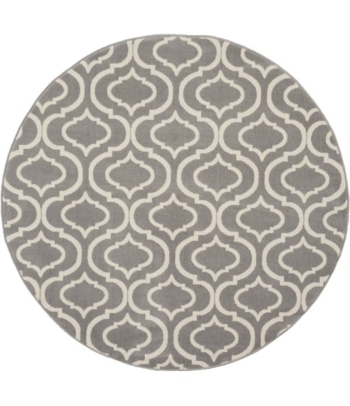 Nourison Jubilant Round Area Rug JUB19-Grey