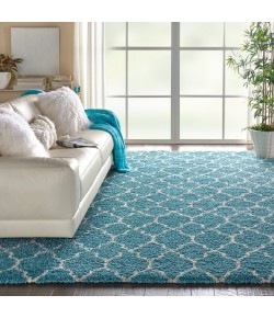 Nourison Home Amore AMOR2 Aqua 7 ft. 10 in. X 10 ft. 10 in. Area Rug
