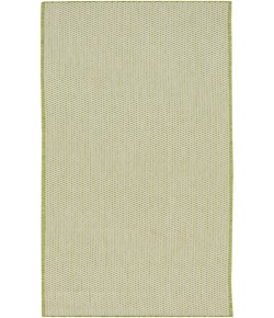 Nourison Courtyard Ivory Green COU01 2 ft. 2 in. X 10 ft. Rectangle Rug