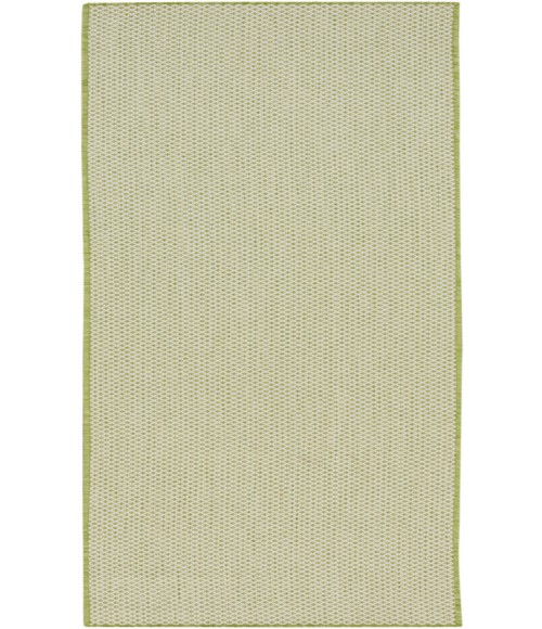 Nourison Courtyard Ivory Green COU01 2 ft. 2 in. X 10 ft. Rectangle Rug