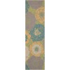 Nourison Home & Garden - Rs021 Green Area Rug 2 ft. 3 X 8 ft. Rectangle