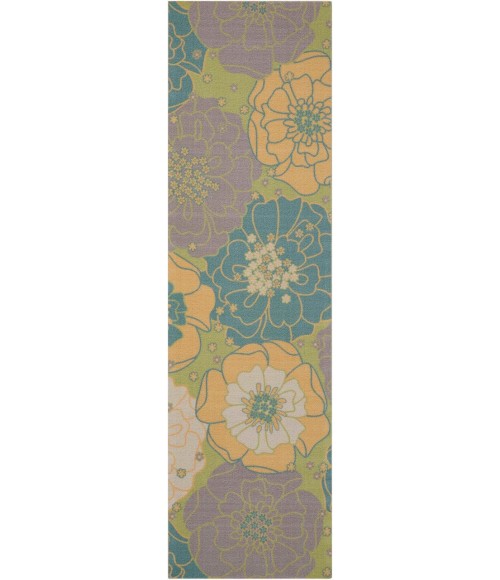 Nourison HOME & GARDEN Area Rug Nourison Home & Garden Runner Area Rug RS021-Green