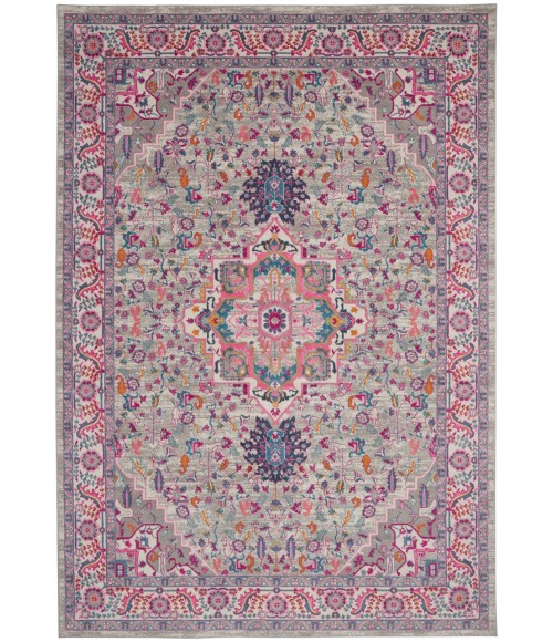 Nourison Passion Area Rug PSN20-Light Grey/Pink