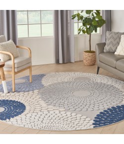 Nourison Home Aloha ALH29 Blue Grey 7 ft. 10 in. Round Area Rug