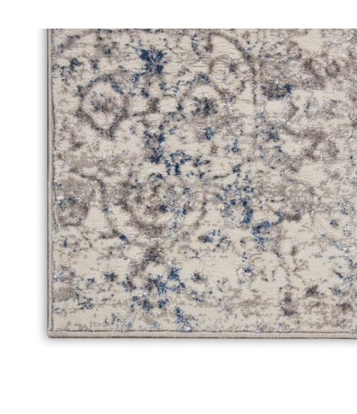 Nourison Royal Terrace Beige Blue KI43 8 ft. Rect. Rug
