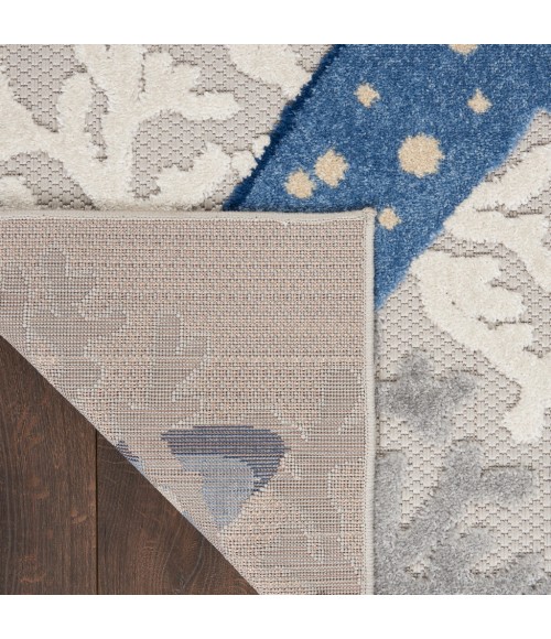 Nourison ALOHA Area Rug Nourison Aloha Area Rug ALH24-Blue/Grey