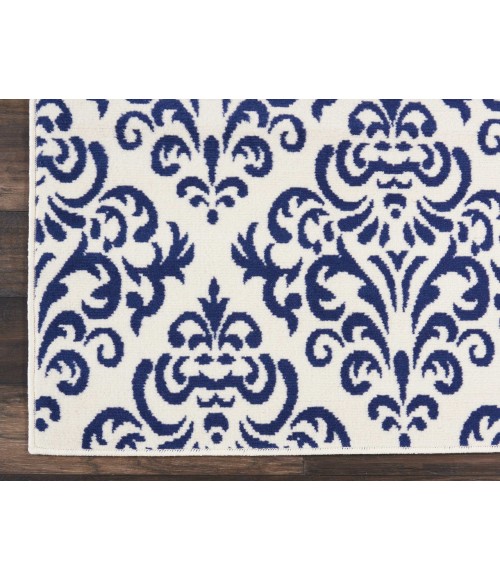 Nourison Grafix Area Rug GRF06-White/Blue