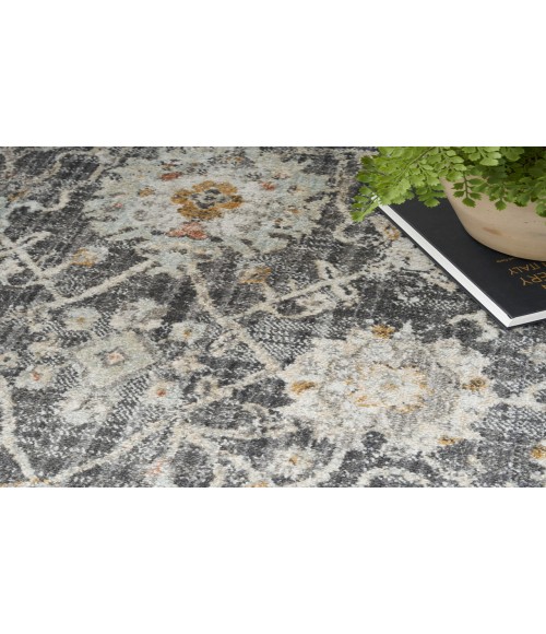 Nourison Oushak Home Charcoal OUS01 8 ft. X 9 ft. 10 in. Rectangle Rug