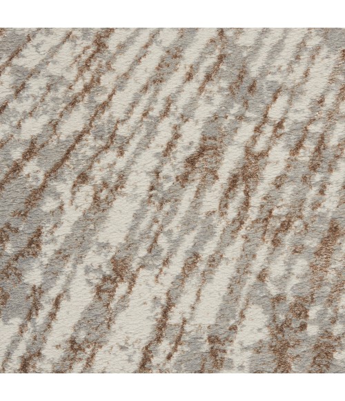 Inspire Me! Home Décor Metallic Area Rug MTL01 Grey/Mocha