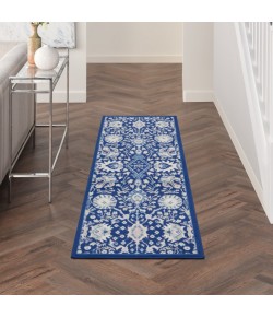 Nourison Whimsicle - Whs10 Navy Multicolor Area Rug 2 ft. X 6 ft. Rectangle