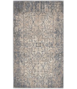 Kathy Ireland Ki38 Moroccan Celebr - Ki3M1 Ivory Slate Area Rug 2 ft. 2 X 3 ft. 9 Rectangle