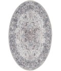Nicole Curtis Machine Washable Series 1 Ivory Beige SR101 4 ft. Round Rug