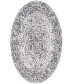 Nicole Curtis Machine Washable Series 1 Ivory Beige SR101 4 ft. Round Rug